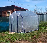Чехол-тент для теплицы ShelterLogic ОРАНЖЕРЕЯ 1,8х2,4х2 м крыша домиком армированная пленка